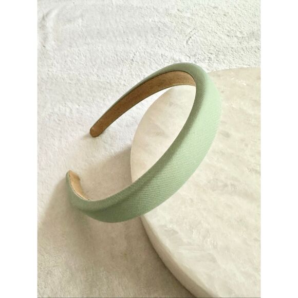 Eucalyptus green puff headband - Picture 1 of 2